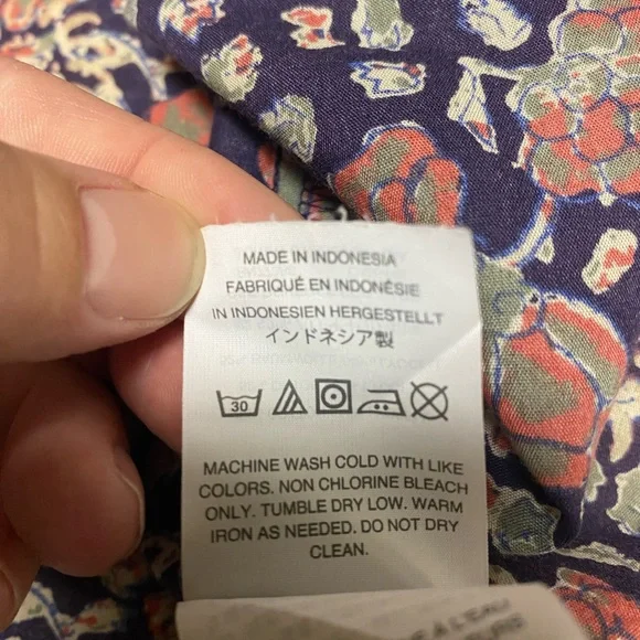 Madewell Women’s Story Top in Fan Floral Mix Size 6 Peasant Blouse Bohemian - Picture 6 of 14